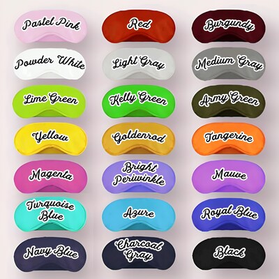 RED PERSONALIZED EYE MASK - image2
